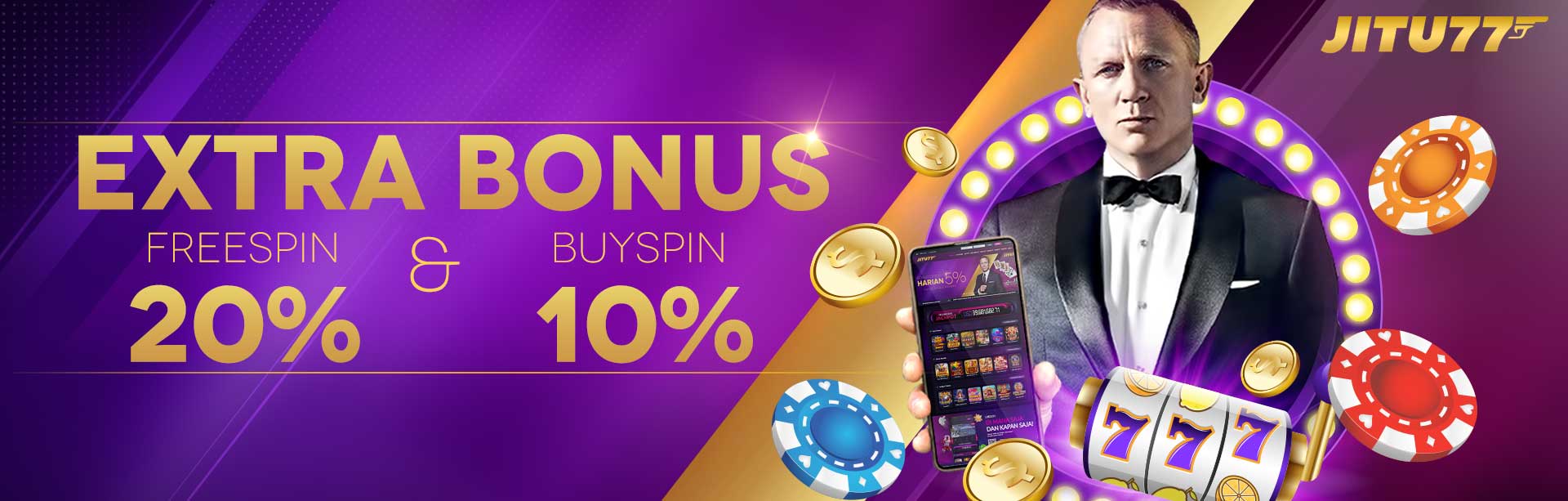 BONUS FREESPIN MURNI 20% & BUY FREESPIN 10%