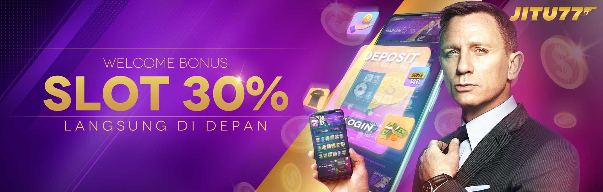 WELCOME BONUS SLOT 30%