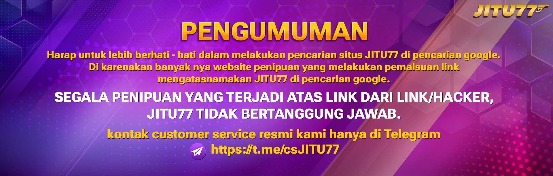 PEMBERITAHUAN PENTING