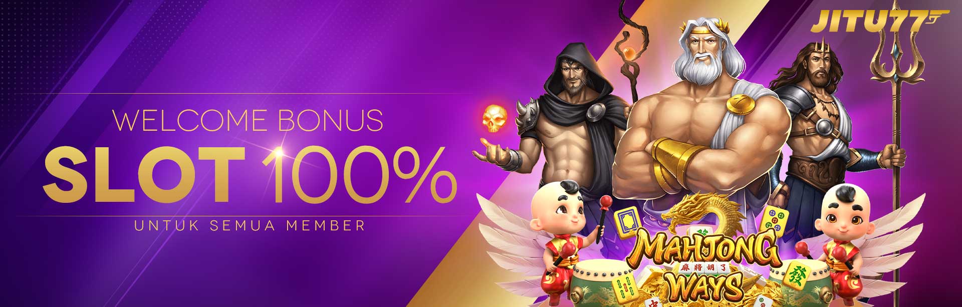 WELCOME BONUS SLOT 100%